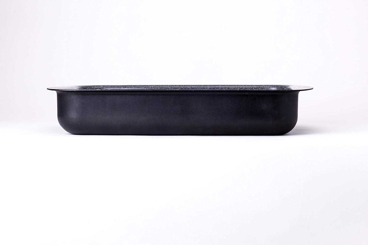 Black Ceramic Non-Stick Roasting Pan with Handles