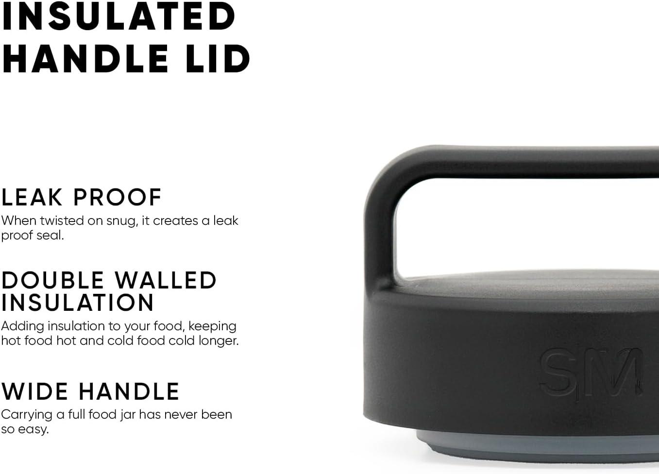 SIMPLE MODERN Food Jar w/ Handle Lid Double Wall Insulated 12 oz Ombre Sorbet