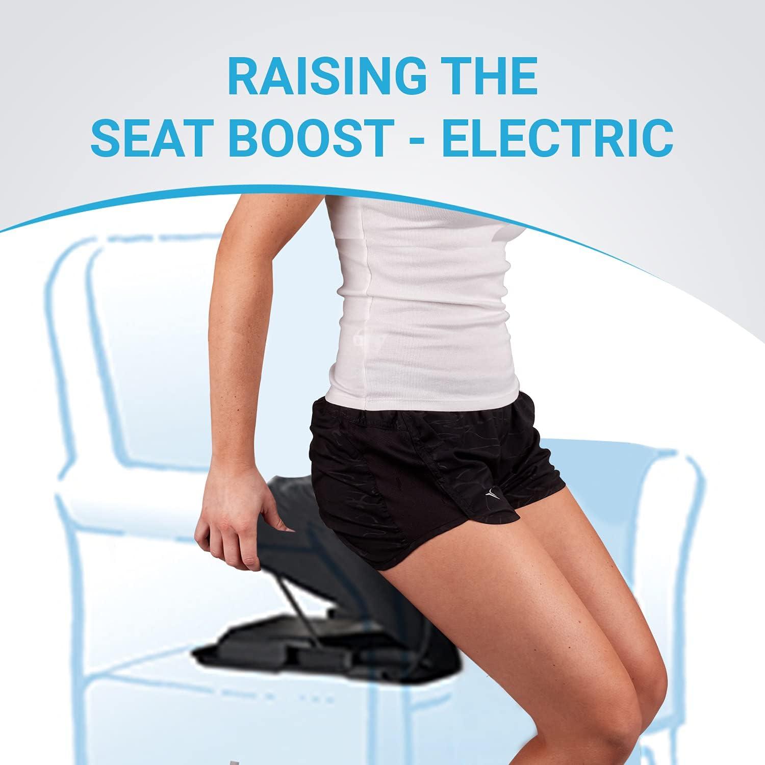 Premium Electric Lifting Cushion v2 by SeatBoost. Powerful Motor to Assist in Standing - Chair Lift Device – Easy Setup, Simple to Use - Power Seat for 100% Sit-to-Stand Lift Supports up to 240 lbs