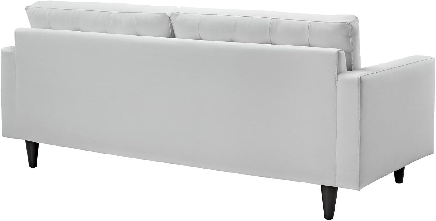 Modway Carson Carrington Eggedal Tufted Bonded Leather Sofa