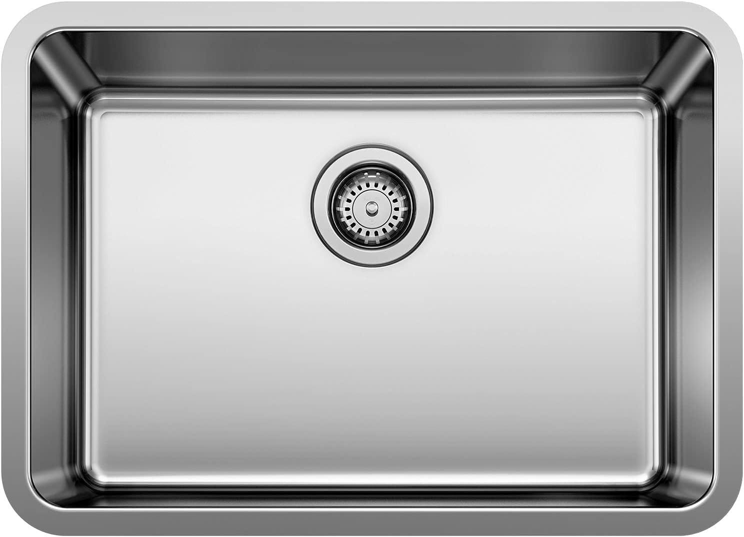 Formera 25" Satin Polished Stainless Steel Undermount Kitchen Sink