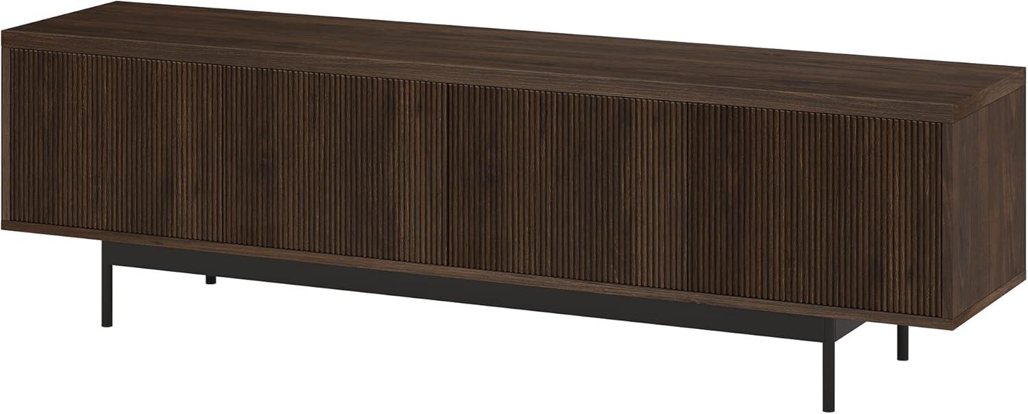 Evelyn&Zoe Whitman Rectangular TV Stand for TV's up to 75" in Alder Brown