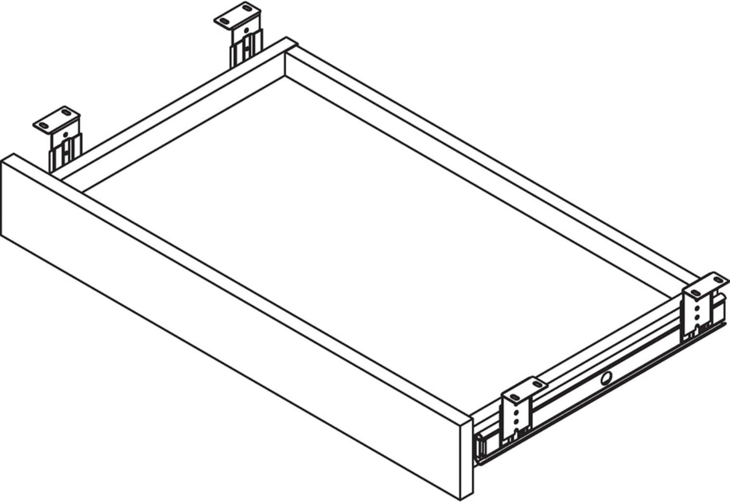 Lorell Essentials Series 5.1'' H x 28.4'' W x 16.7'' D Desk