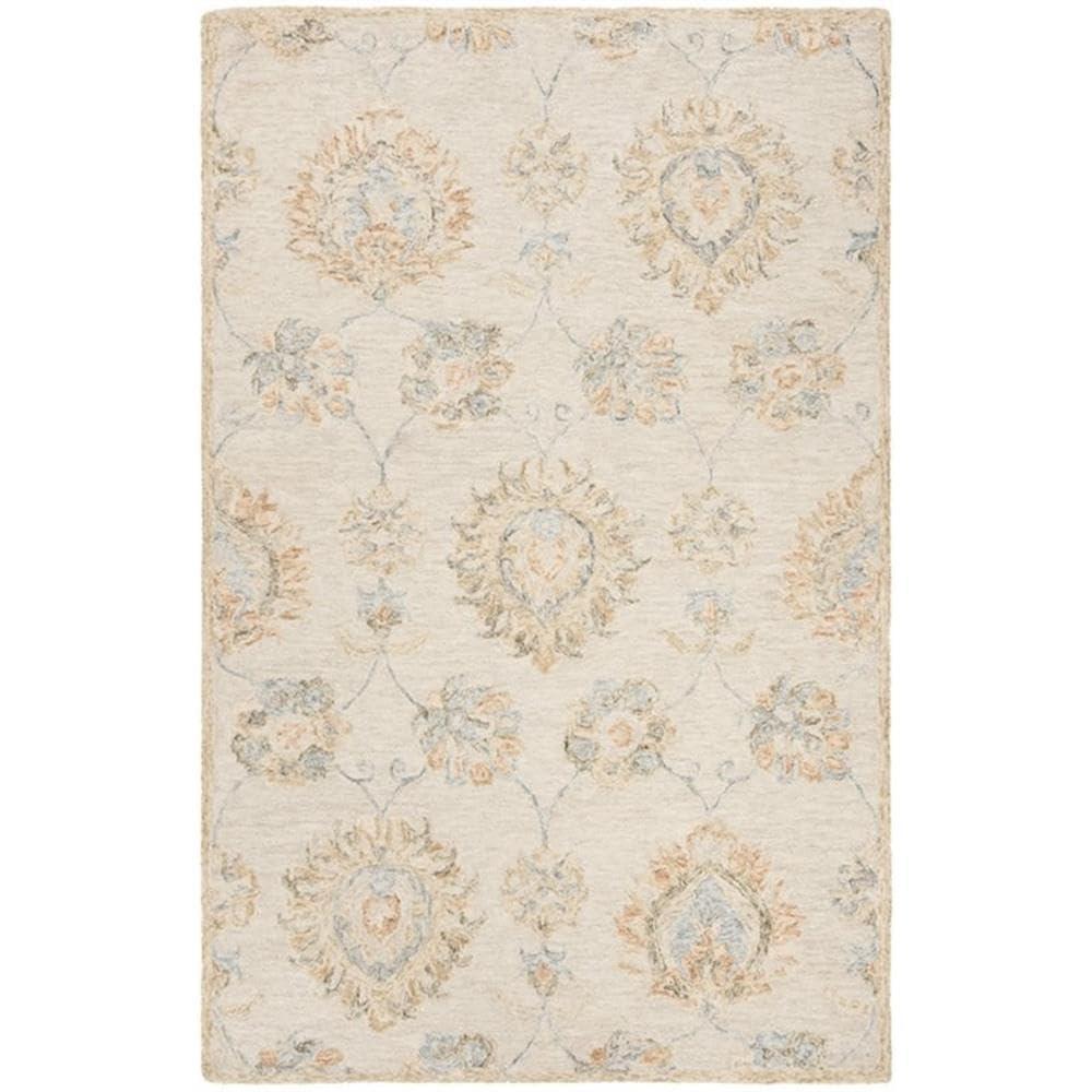 Blossom BLM560 Hand Tufted Area Rug - Beige/Sage - 8'x10' - Safavieh.