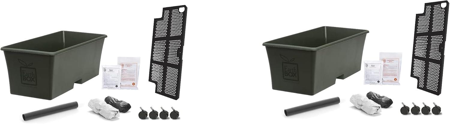 Novelty EarthBox Beginner Friendly, Self-Watering Growing System Garden Kit, Natural, Dark Green
