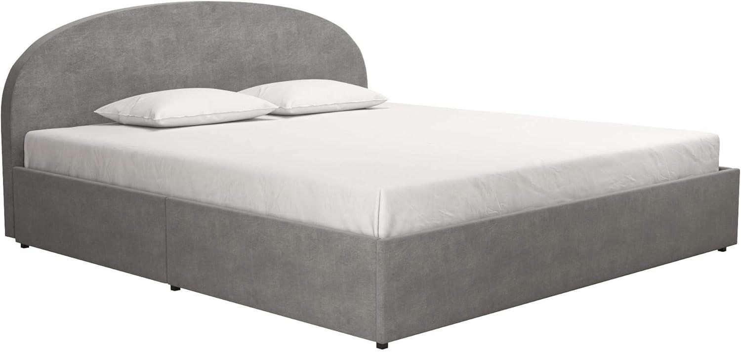 Moon Upholstered Platform Storage Bed