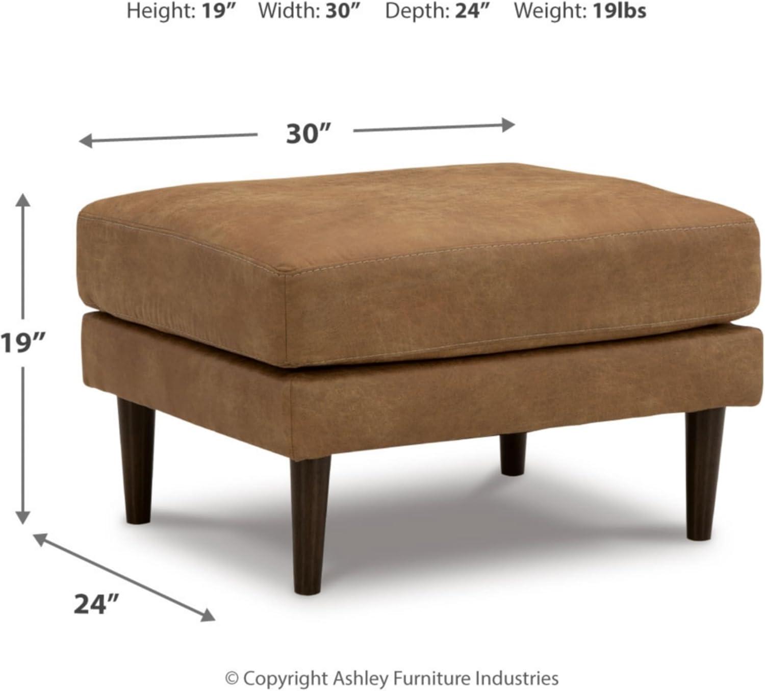 Signature Design by Ashley Contemporary Telora Ottoman, Caramel