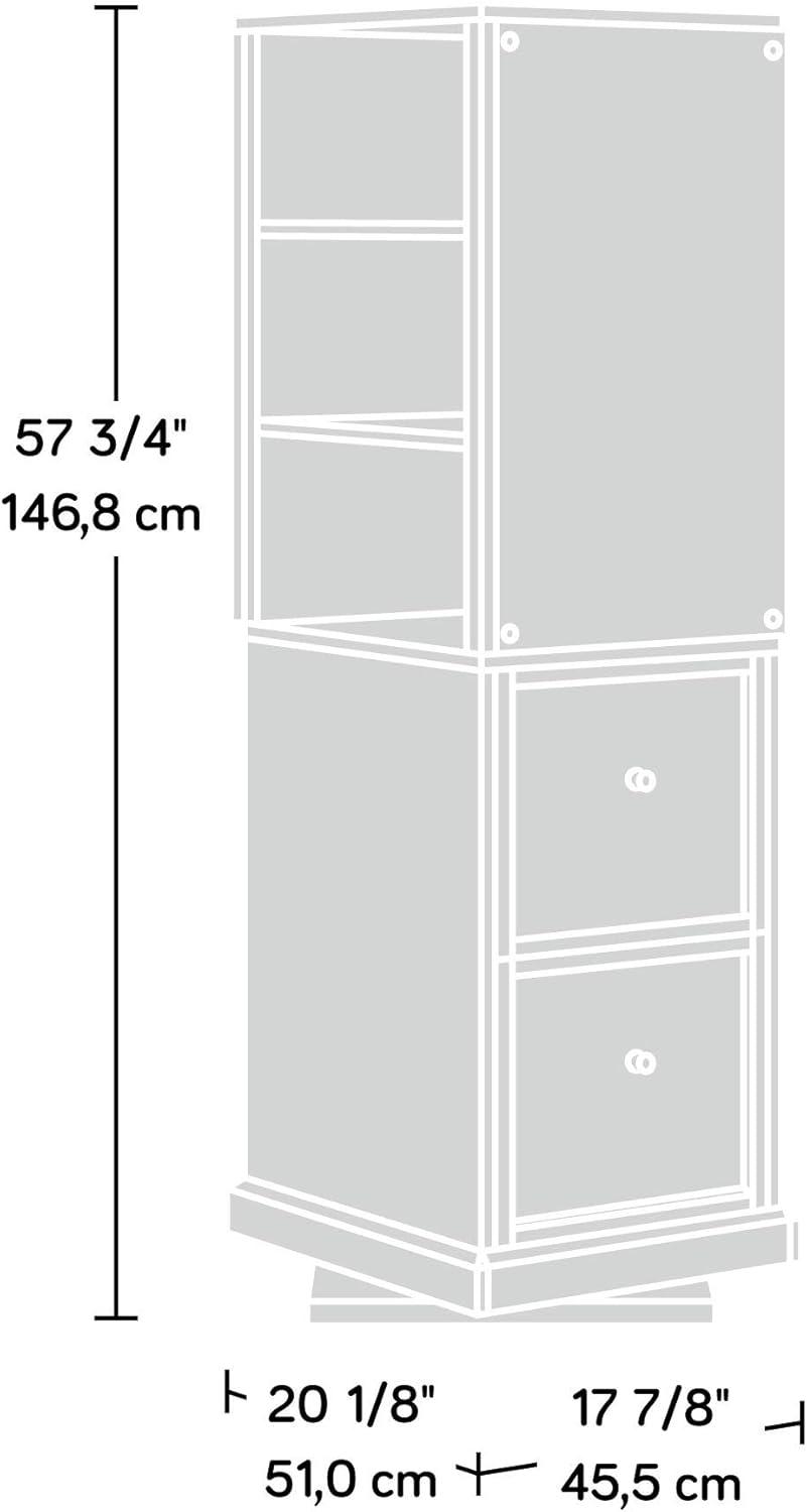 Sauder Craft Pro Series Craft Tower White: Modern Home Office Cabinet, Particle Board, 57.795" Height