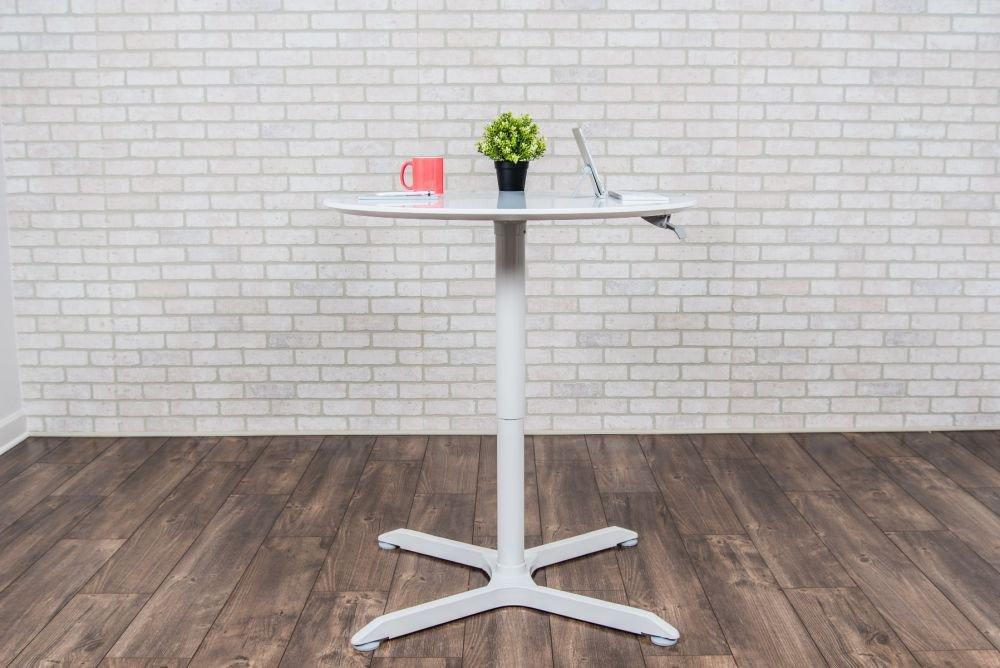 Mobile 28" L Round Breakroom Table