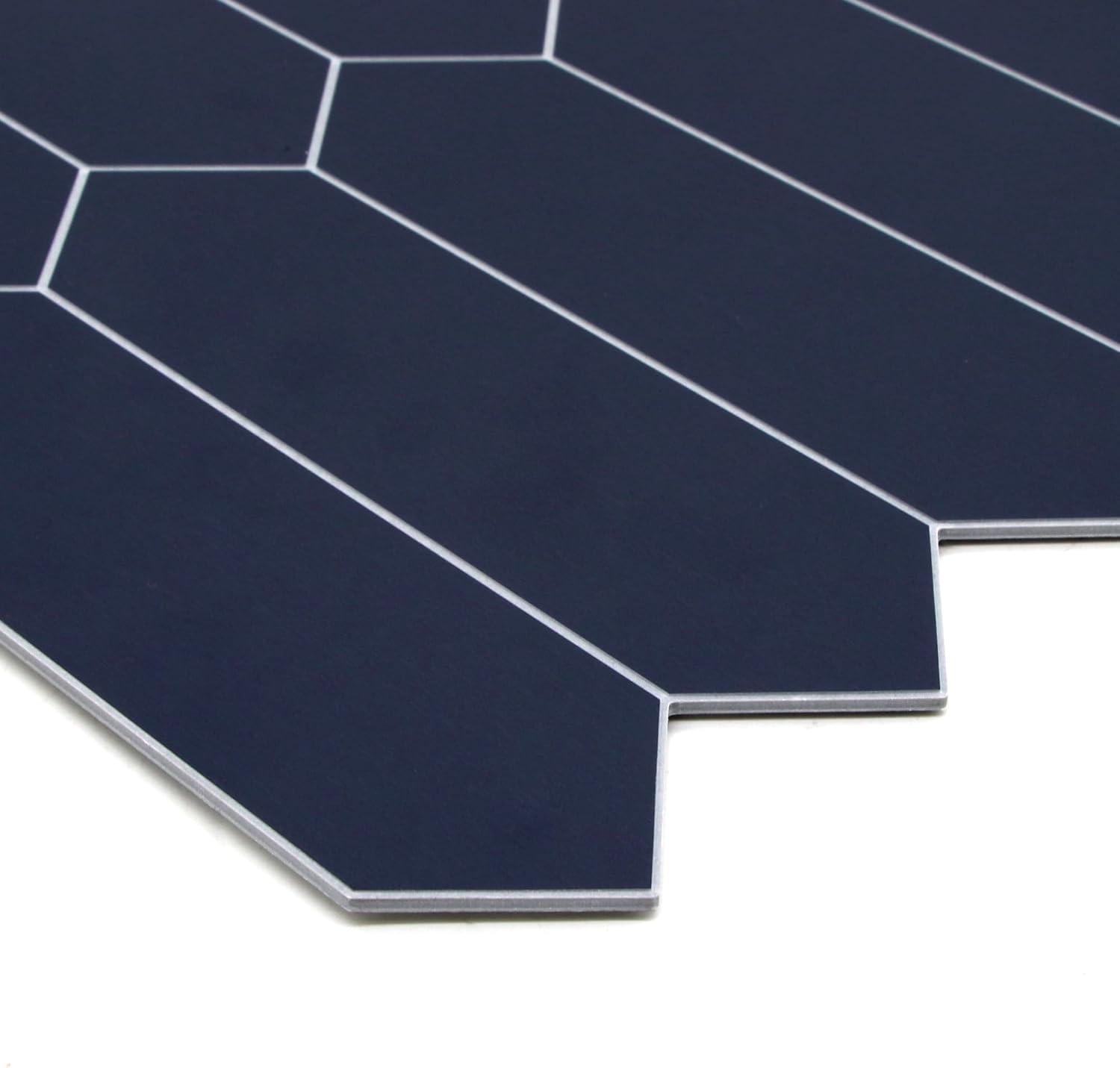 12" x 11.22" Stone Composite Peel & Stick Mosaic Tile