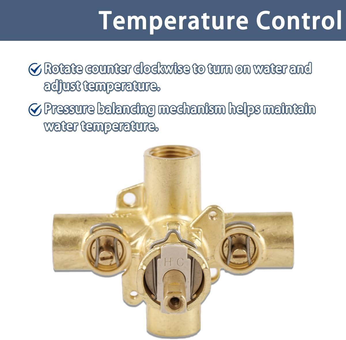 M-Pact Posi-Temp IPS Connection Pressure Balancing Valve