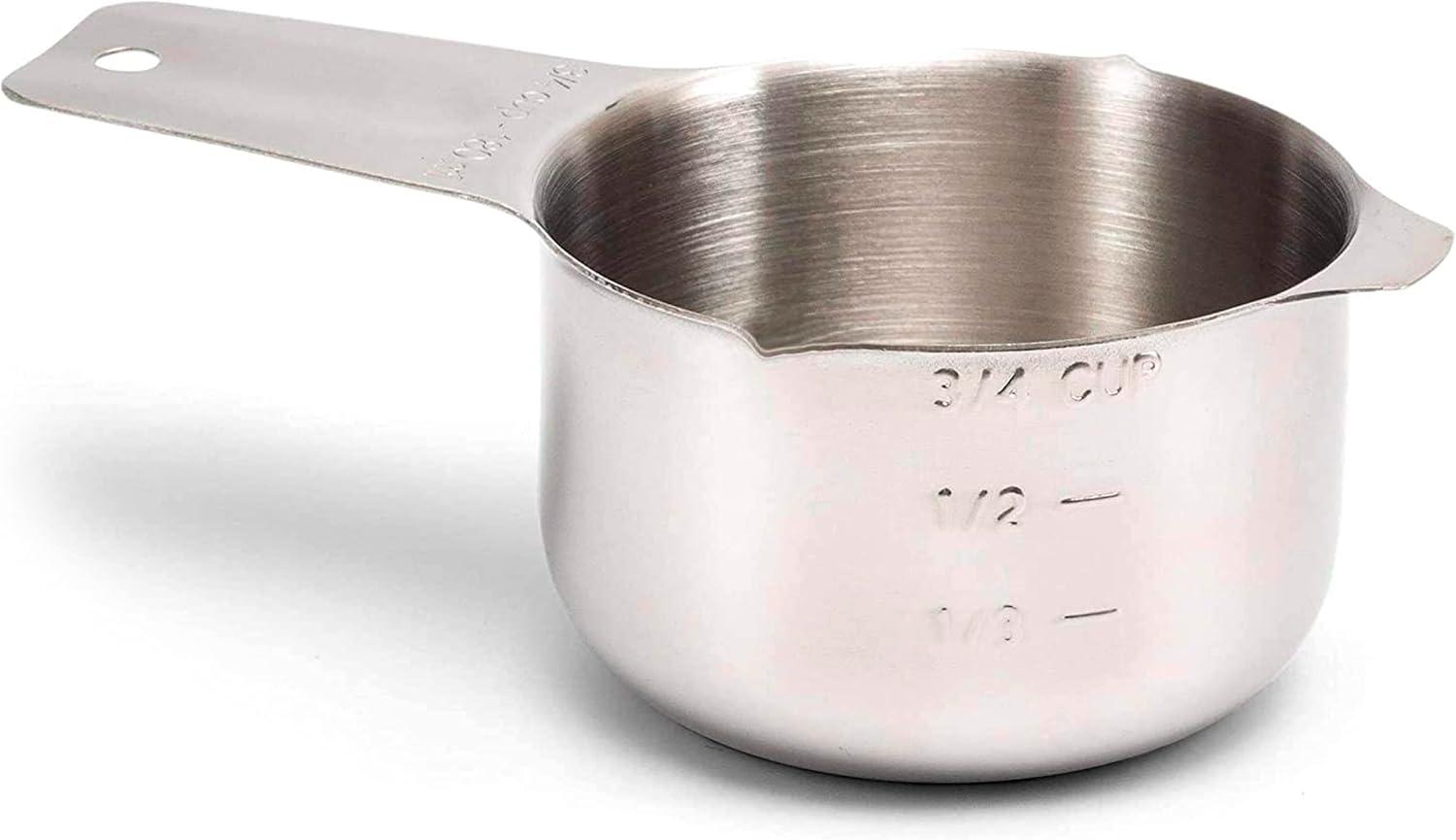 3/4 Cup Stainless Steel Measuring Cup with Engraved Markings