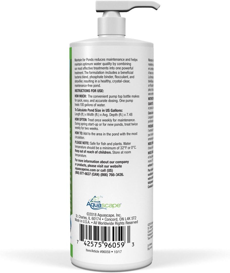 Aquascape MAINTAIN For Ponds No Power Source Required / Manual Algae Control