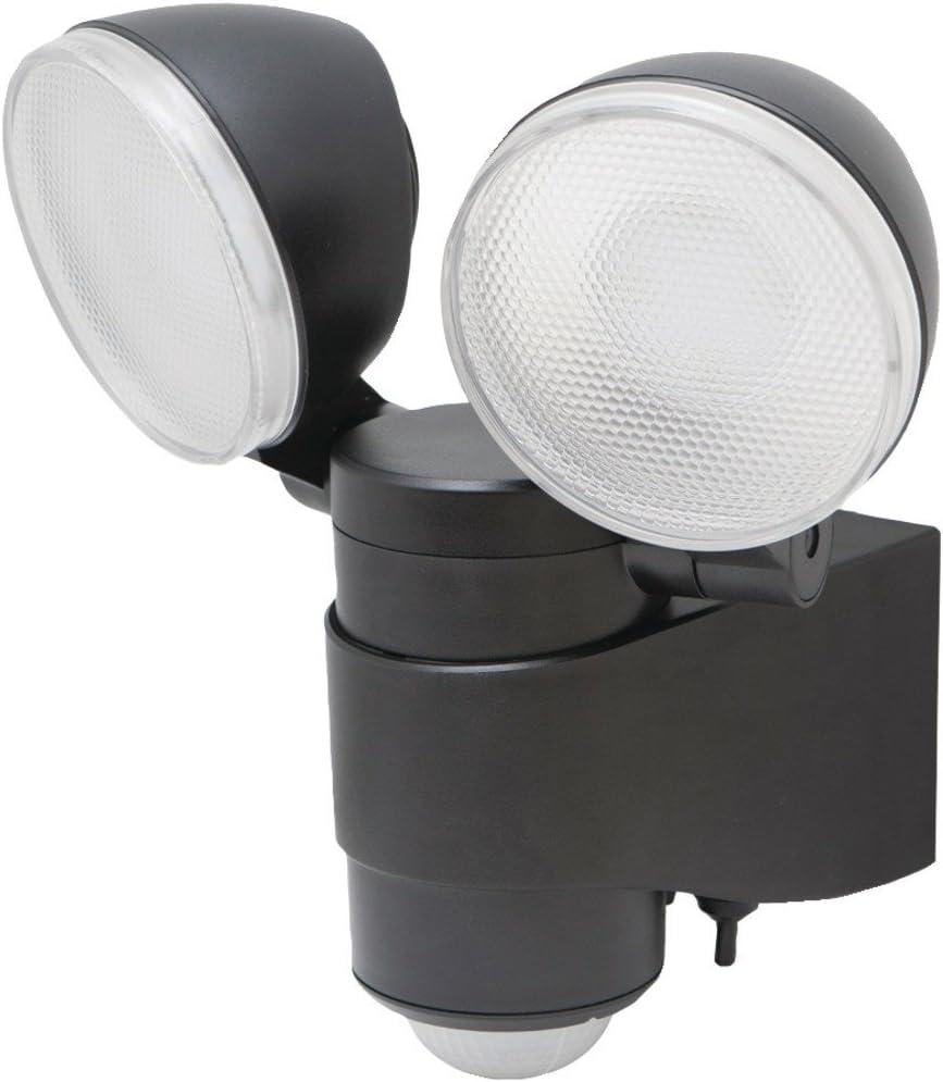 Maxsa Innovations 43218 Motion-Activated Dual-Head LED Security Spotlight