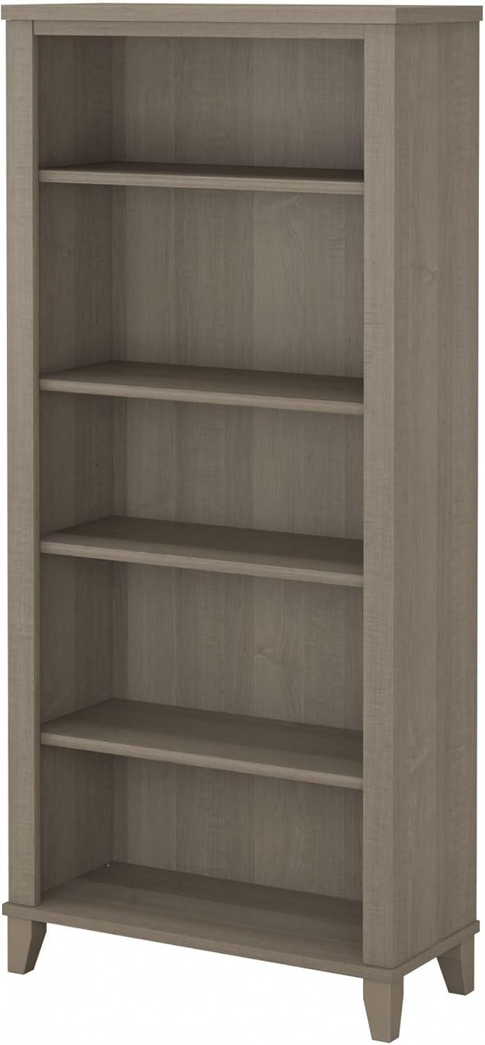 Bush Furniture Somerset Tall 5 Shelf Bookcase, Ash Gray