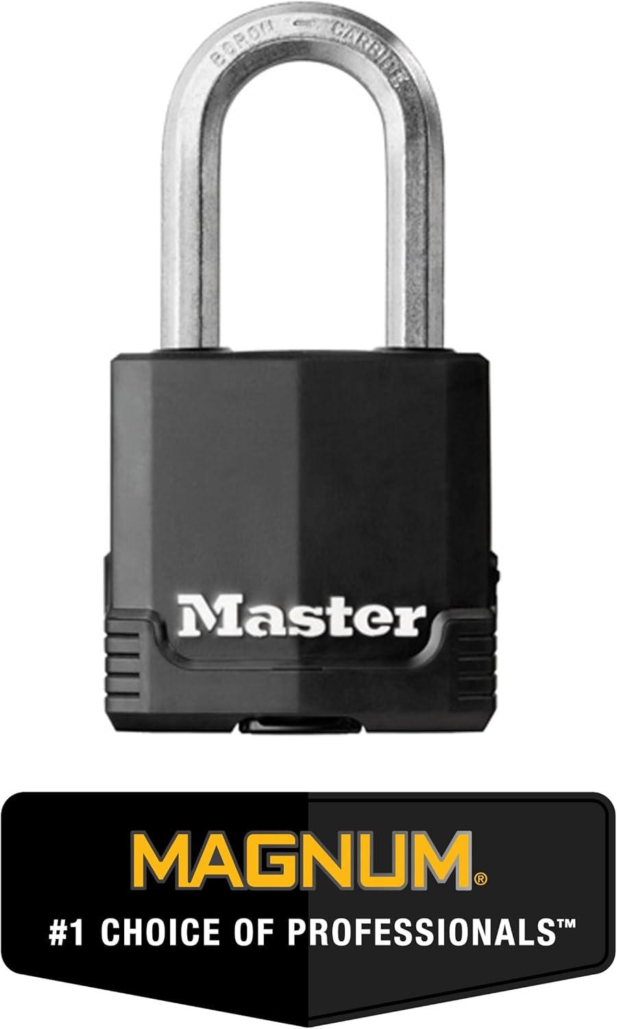 Master Lock Black Heavy Duty Weather Resistant Steel Padlock 4-Pack