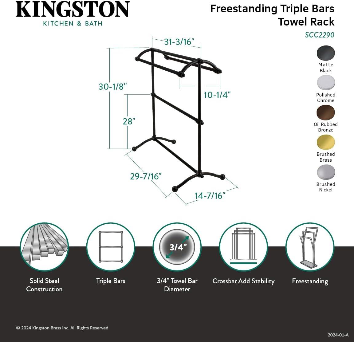 Kingston Brass Edenscape Freestanding Towel Rack