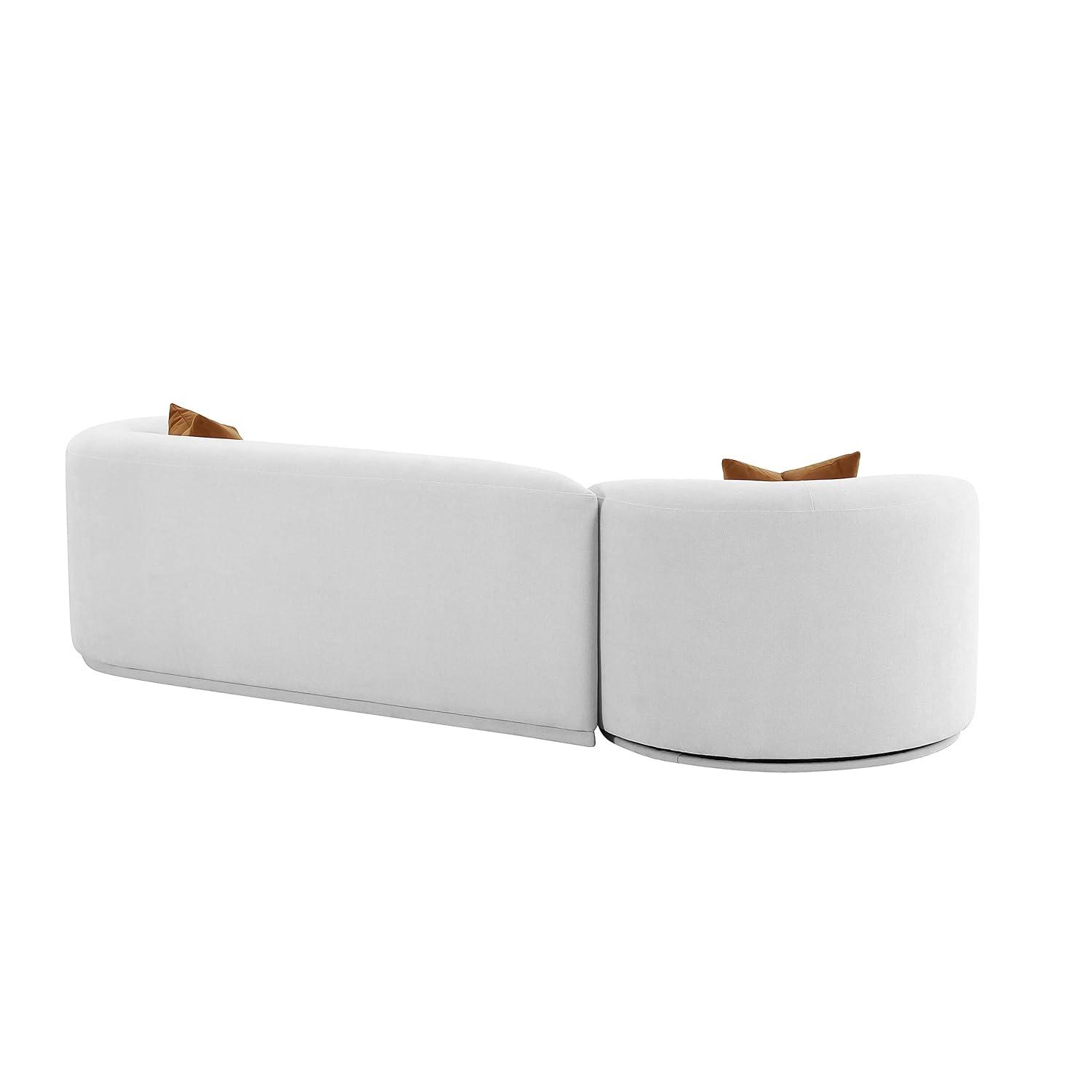 Fickle Boucle 2-Piece Modular RAF Sofa