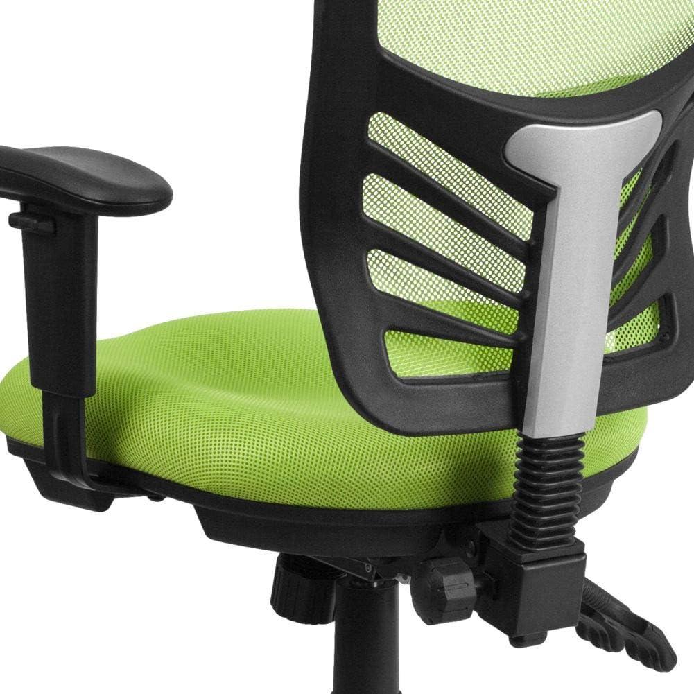 Flash Furniture Mid-Back Mesh Multifunction Executive Swivel Ergonomic Office Chair with Adjustable Arms