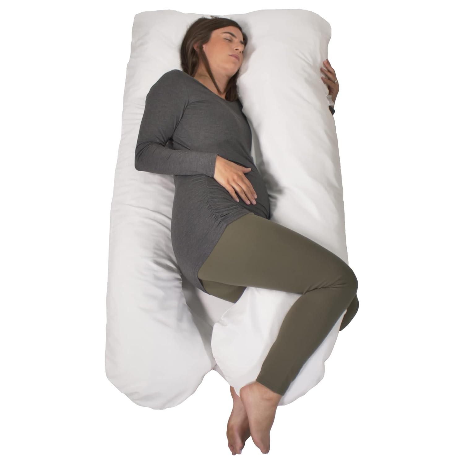 Contours Soulmate Cooling Maternity Pillow, White