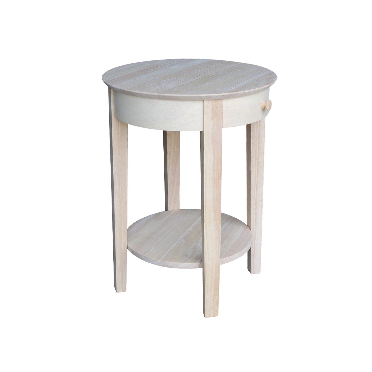 International Concepts Phillips Accent Table Includes Drawer