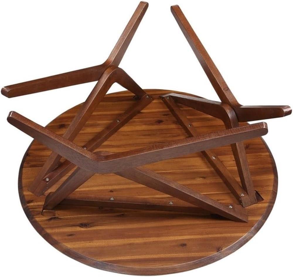 Sydney Adjustable Dining Table Brown - Boraam