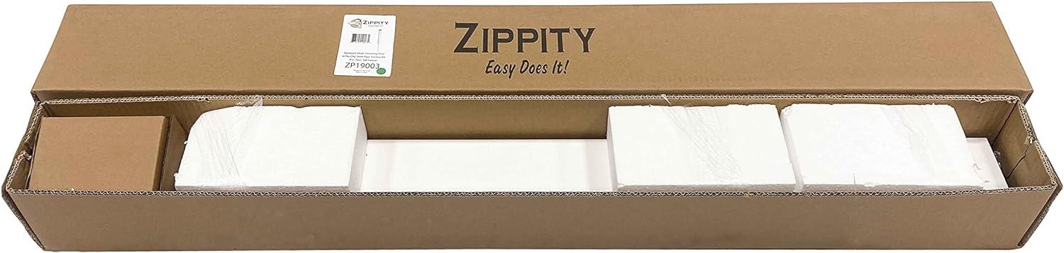 3ft Tall (1 Post) Fence Finishing Post For Zippity Newport No Dig White Picket Fence, Easy Install Outdoor Fence for Backyard or Patio, Outdoor Fencing, No Dig Fence Panels, ZP19003