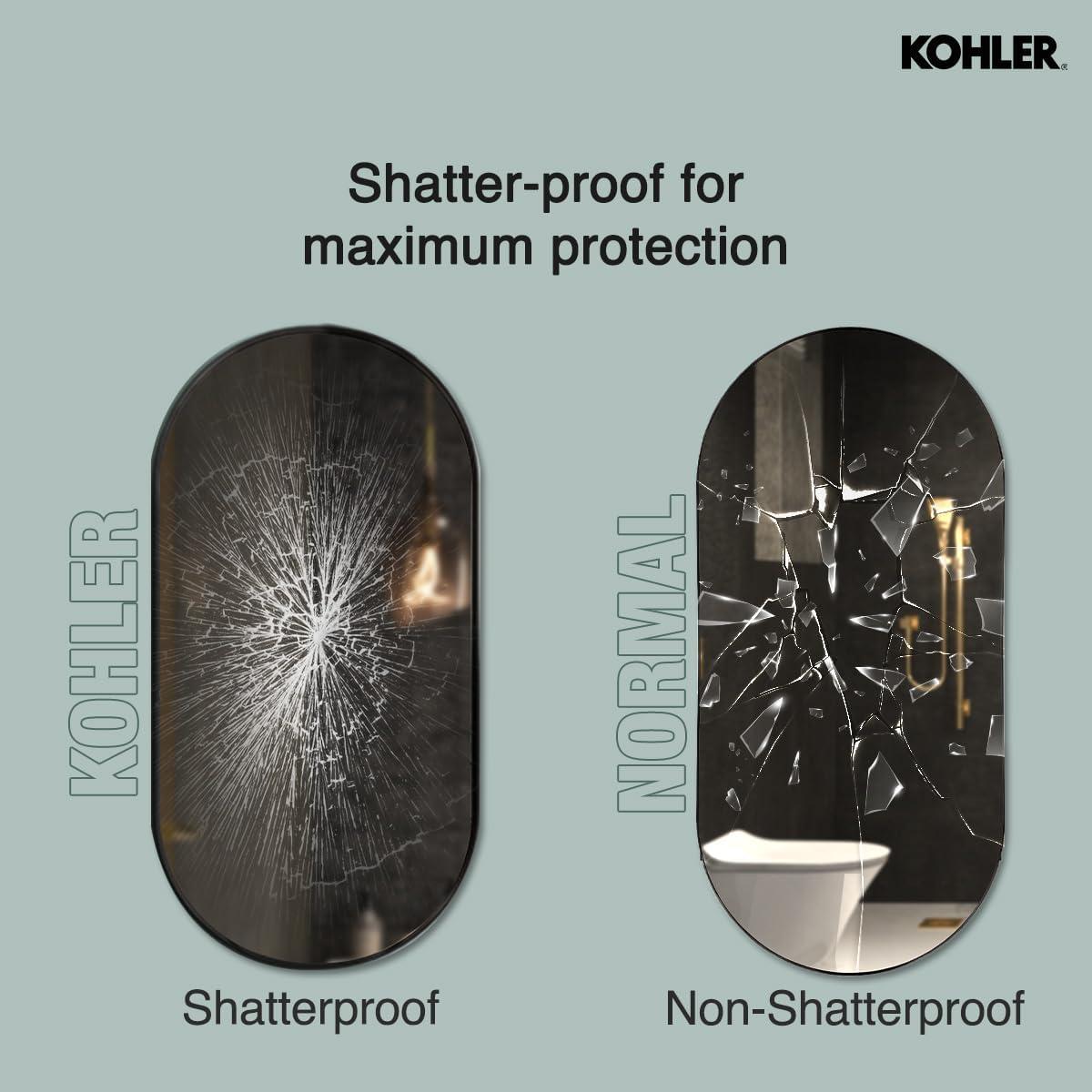 Essential Capsule Wall Mirror, Bathroom/Vanity Mirror with Frame