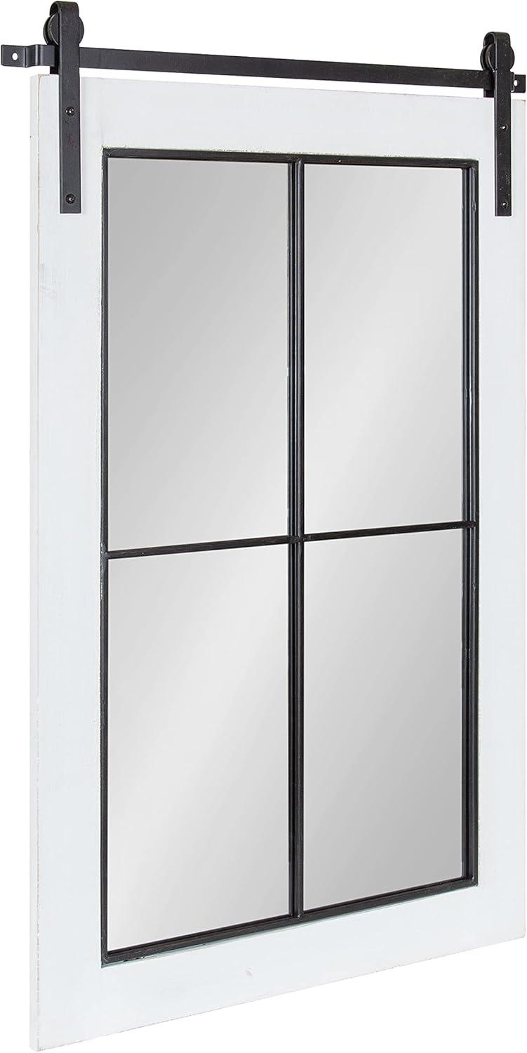 Cates Windowpane Framed Decorative Wall Mirror - Kate & Laurel All Things Decor