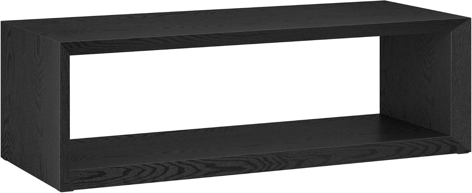 Foxtrot Faux Wood Coffee Table With Shelf