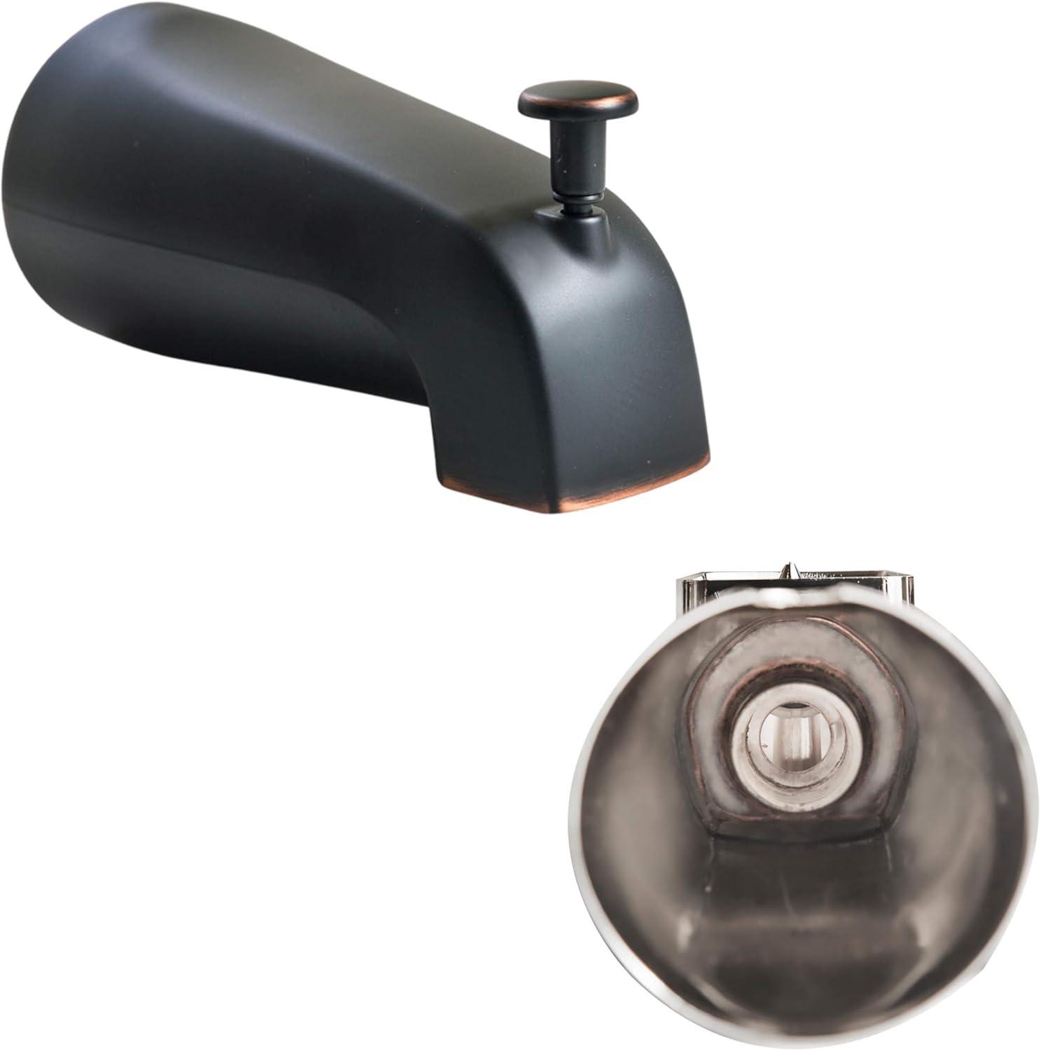 Oil-Rubbed Bronze Universal Tub Spout with Diverter