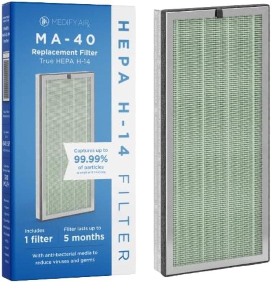 Medify Air MA-40 Silver HEPA H14 Replacement Filter