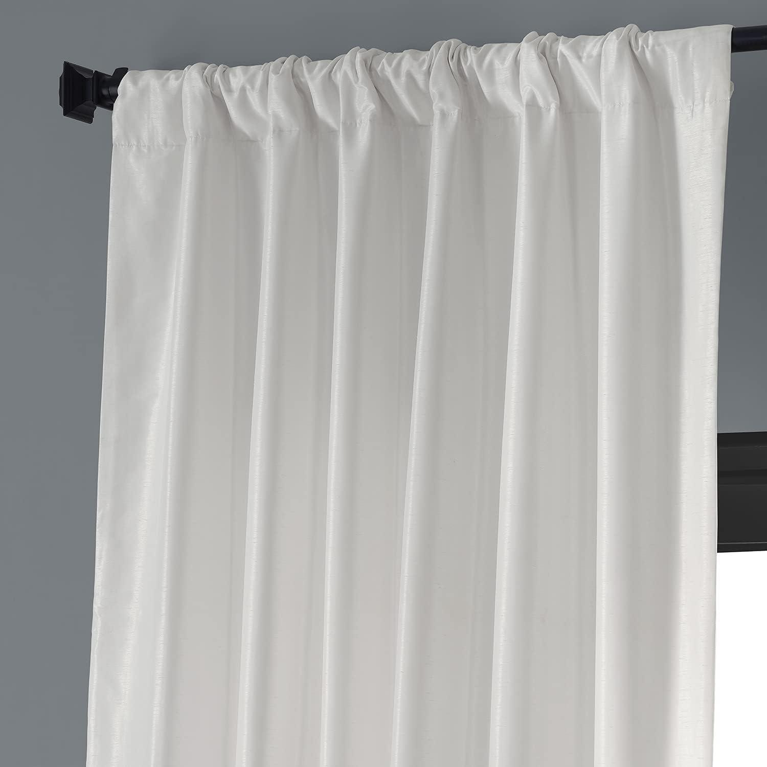 Half Price Drapes Crescent Moon Silk Blackout Curtains for Bedrooms(1 Panel),50WX 84L