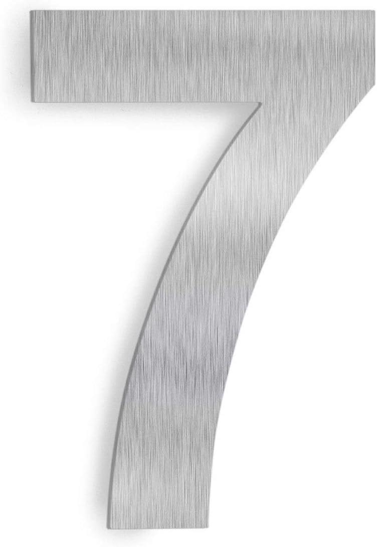 Barton Barton 6-Inch Floating Mount Steel House Number for Address Sign (Black)