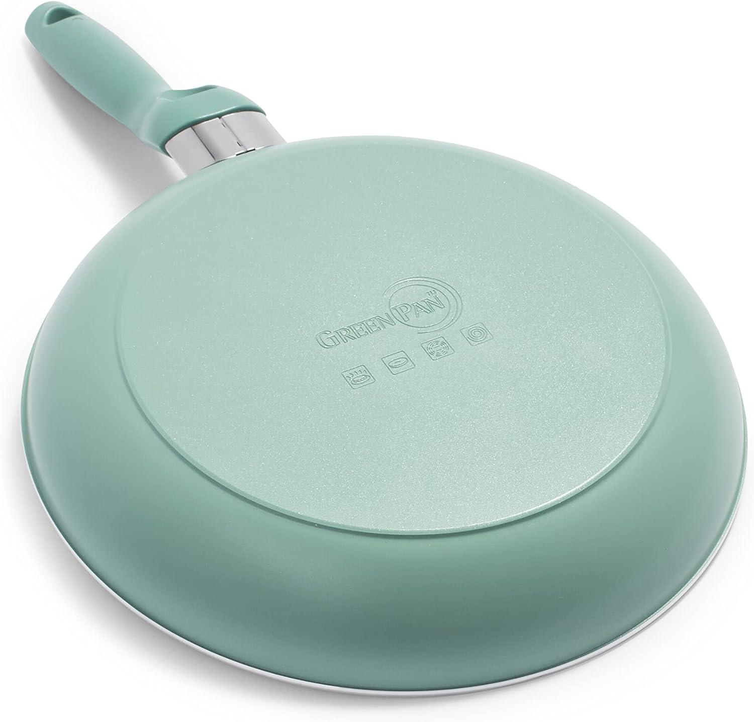 Turquoise Ceramic Nonstick 8" and 10" Frying Pan Set