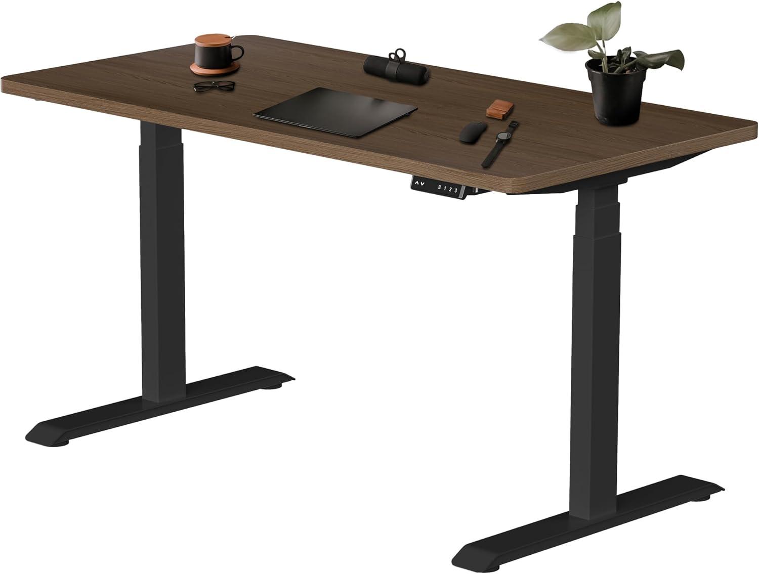 Black Dual Motor Electric Adjustable Standing Desk Frame