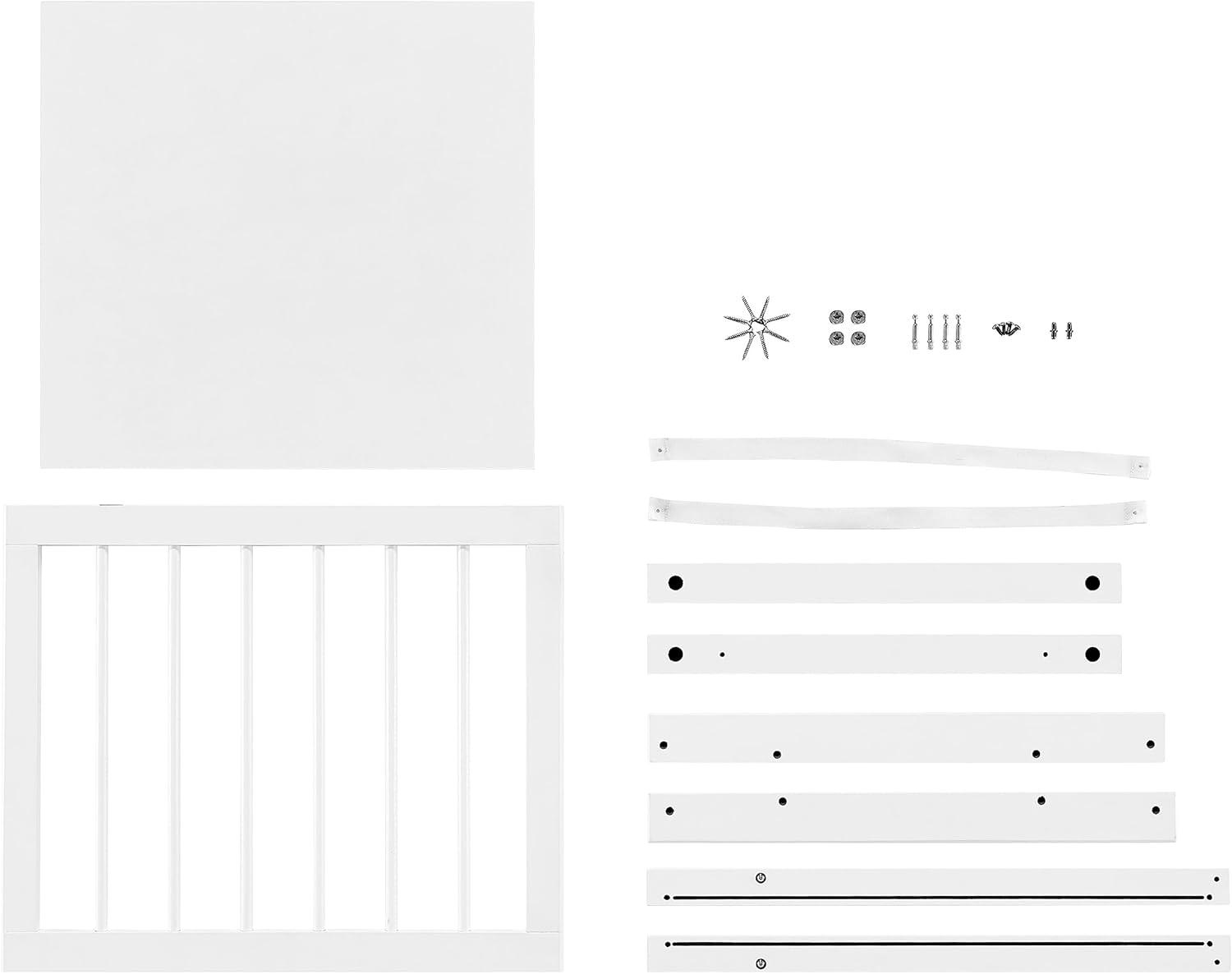 6 Slotted Folding Wall Mounted Laundry Drying Rack White - Danya B.