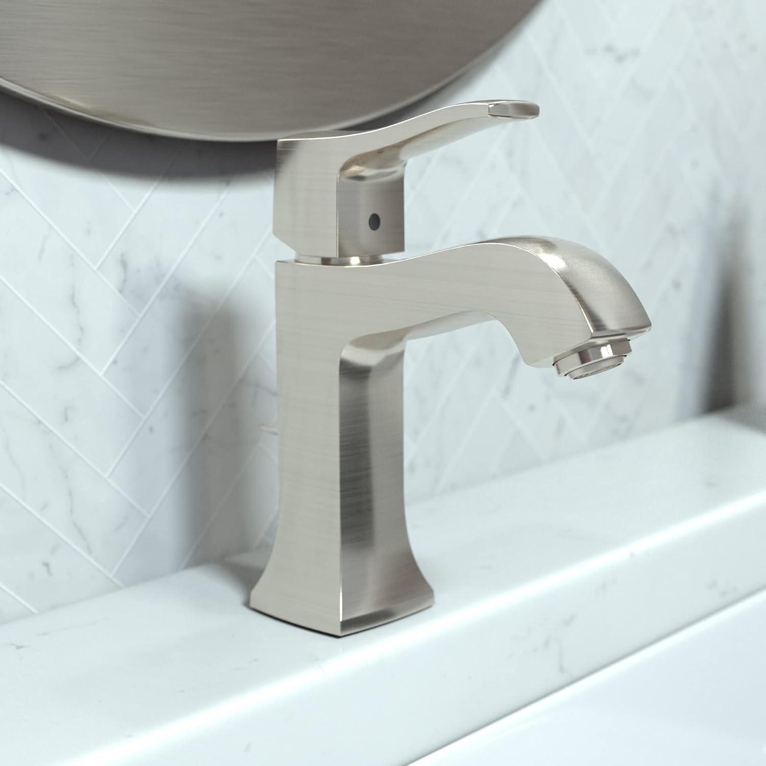 Metris C Single Hole Bathroom Faucet with Drain Assembly