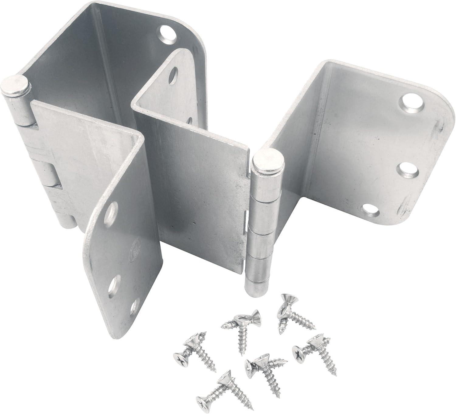 Swing Clear Offset Hinge, 3-1/2 Inches, 5/8" Radius Corner, Fits Doors 1-3/8" to 1-3/4" Thick, 2-Pack, Polished Chrome by Stone Harbor Hardware