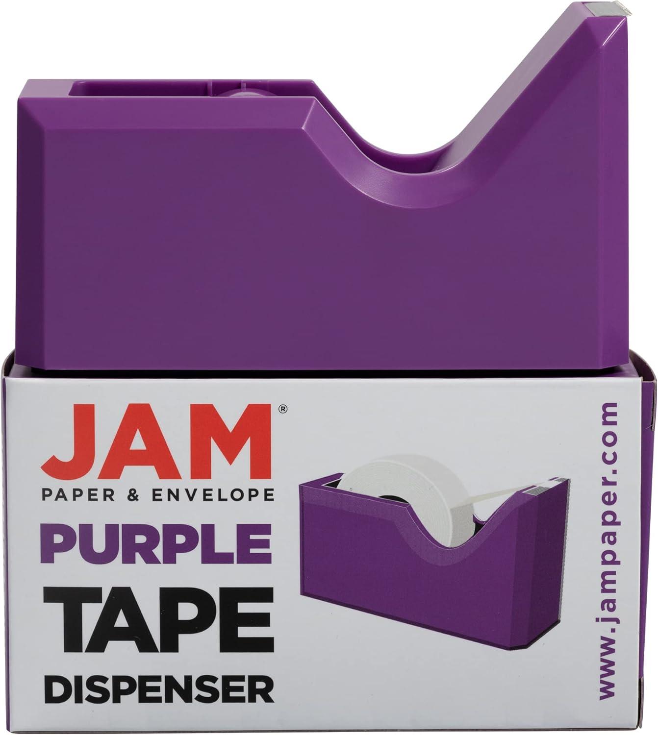 JAM Paper Colorful Desk Tape Dispensers - Purple