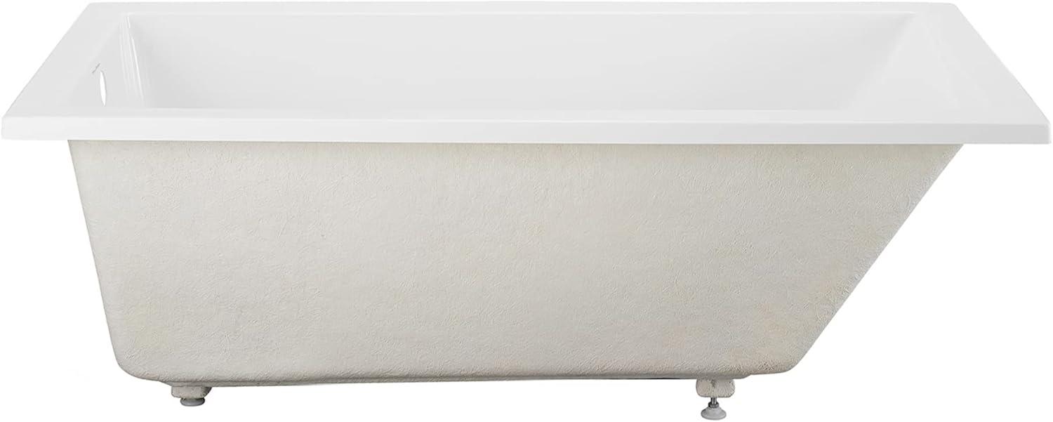 Voltaire 30" White Acrylic Drop-In Bathtub