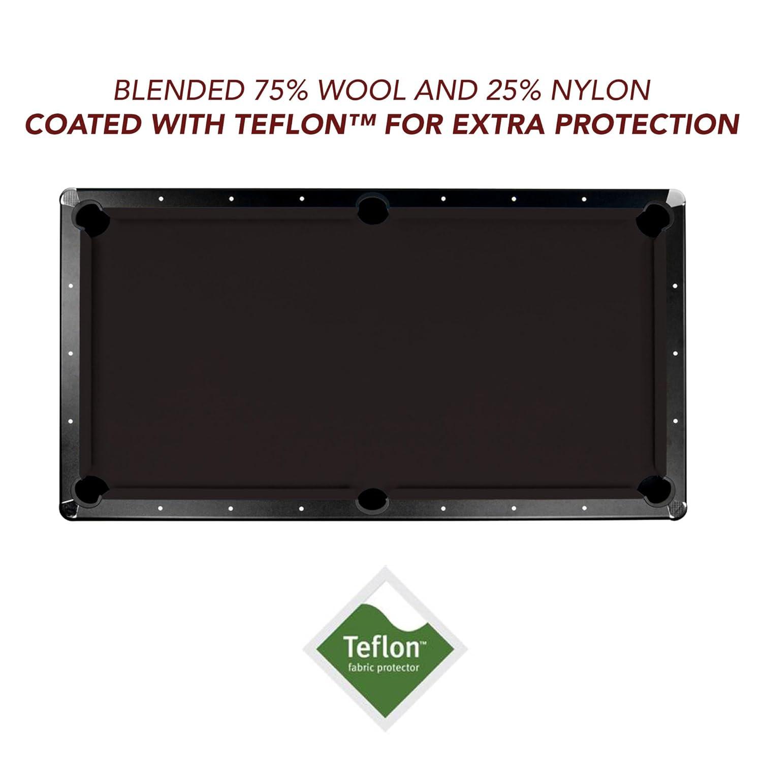 Championship Saturn II 7' Billiard Table Felt w/1 Bed Cloth & 6 Rail Cloths,Black (7 Count)