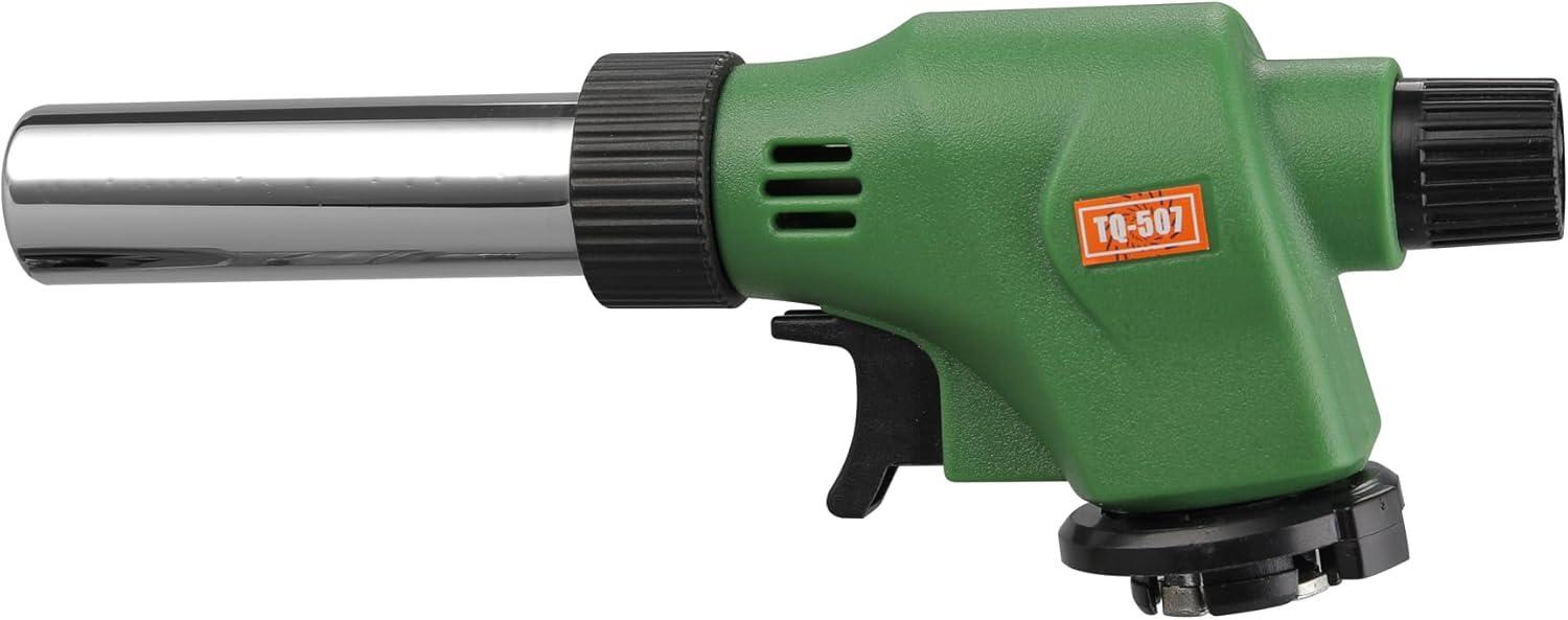 Versatile Butane Torch Kitchen Blow Lighter, With Adjustable Flame for Cooking, Creme Brulee, Sushi, Searing, Baking, BBQ - Professional Cooking Torch (Butane Gas Not Included)