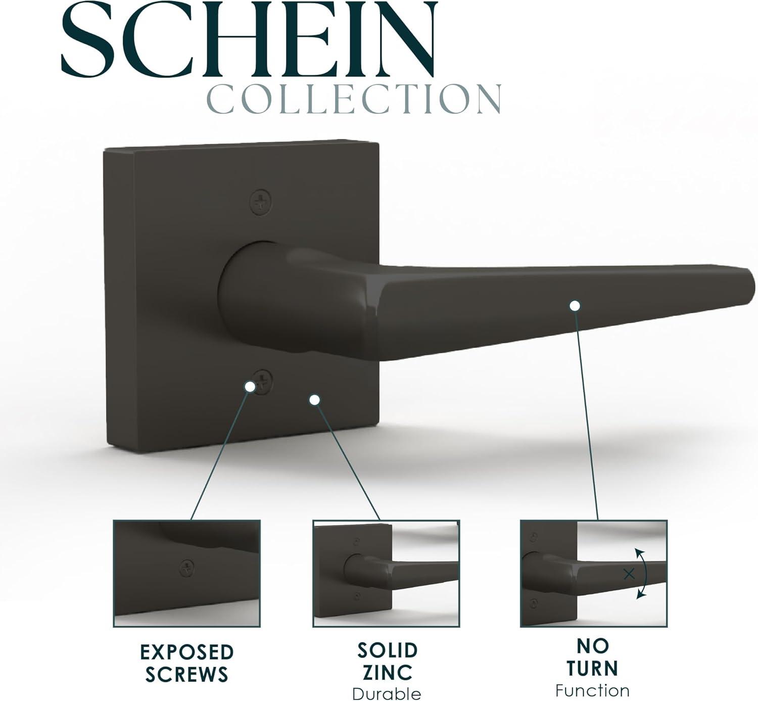 Mega Handles Schein Door Lever for Closet and French Doors I Non-Turning Screws Included