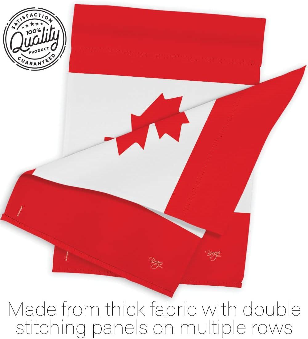 Breeze Decor 08277 Canada Country 2-Sided Vertical Impression House Flag - 28 x 40 in.