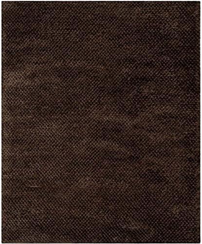 Saint Tropez Shag STS641 Hand Woven Area Rug - Chocolate - 5'x8' - Safavieh.