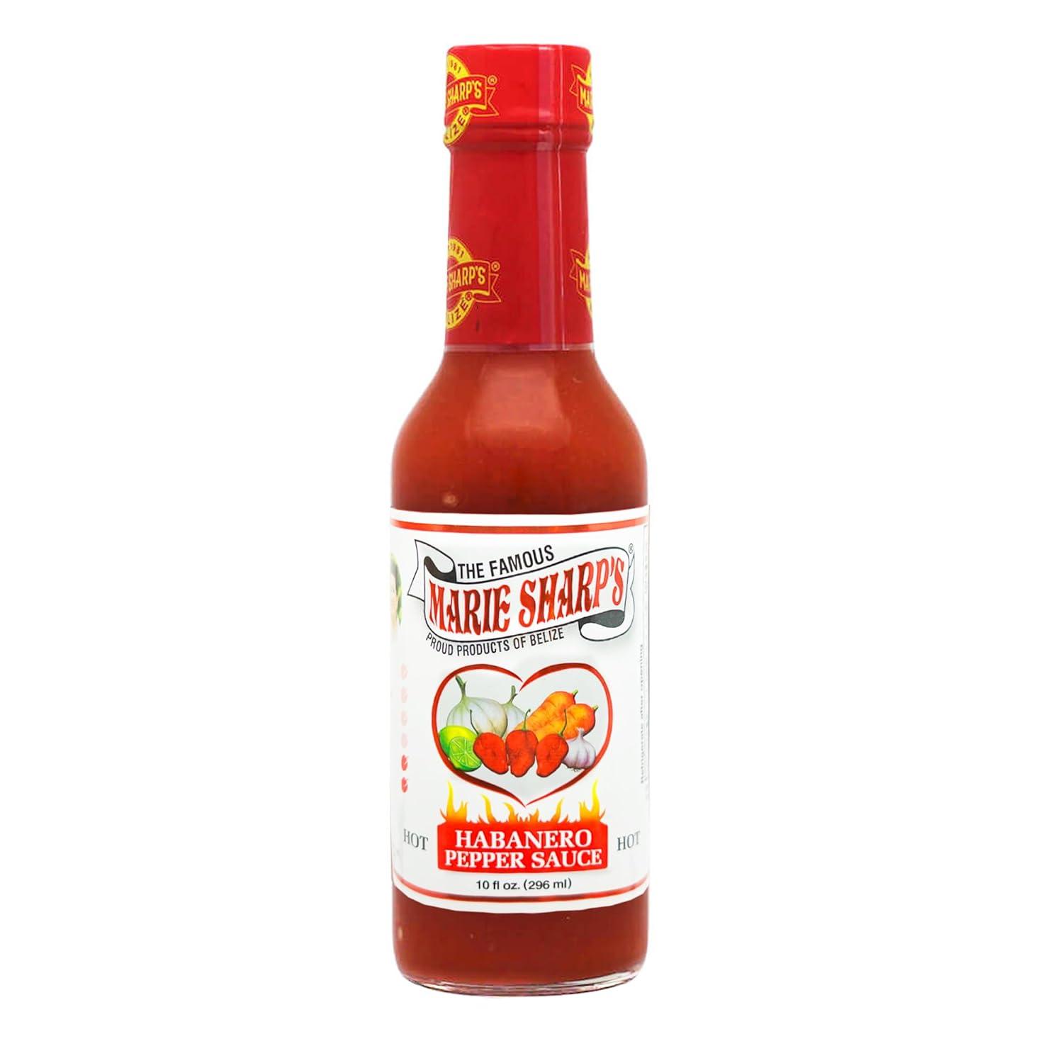 Marie Sharp's Original Hot Habanero Pepper Sauce, 10 oz, 1 Pack