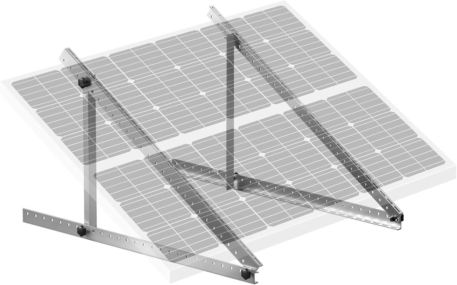 50-Inch Adjustable Aluminum Solar Panel Mounting Brackets