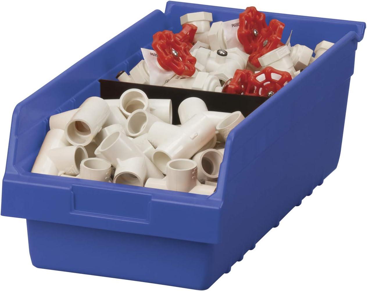 Blue Plastic Nesting Storage Bin Box, 18-Inch