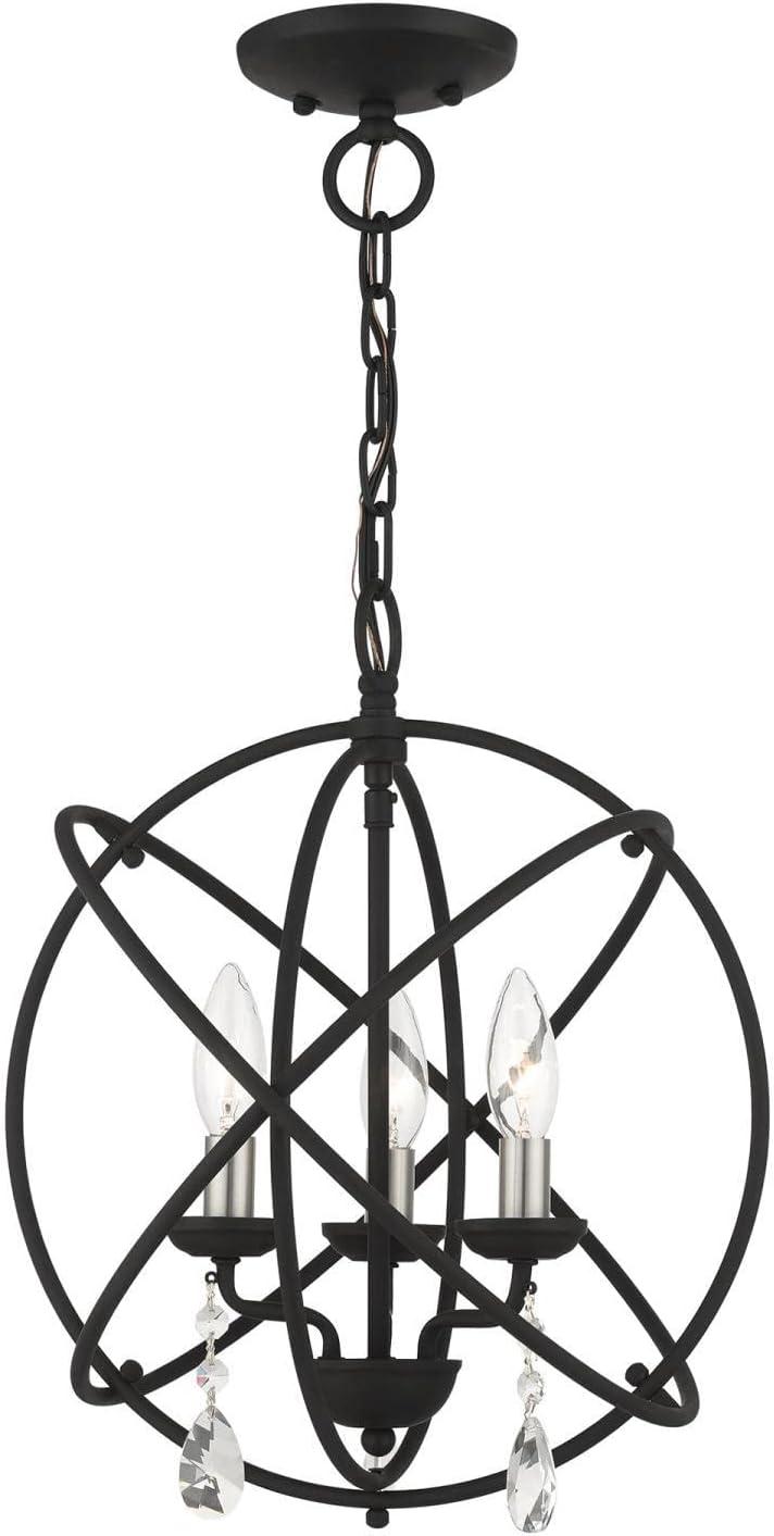 Livex Lighting Aria 3 - Light Chandelier in  Black